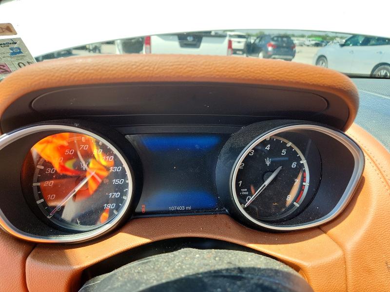2017 Maserati Levante VIN ZN661YUS1HX214045 COPART salvage auction — Burn Engine, LA - CERT OF TITLE-SALVAGE, sold $3,250 on 2026-08-12 (photo 9)