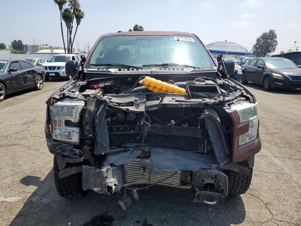 2016 Ford F-150 VIN 1FTEW1EG9GKE14599 COPART salvage auction — FRONT END, Ca - Non-Repairable Vehicle Cert, sold $2,700 on 2026-07-02 (photo 5)