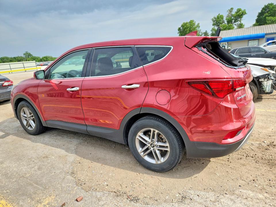 2017 Hyundai Santa fe VIN 5XYZTDLB2HG440293 COPART salvage auction — HAIL, Ks - Cert Of Title-Salvage, sold $4,000 on 2026-07-08 (photo 2)