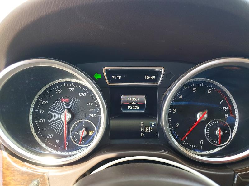 2017 Mercedes-benz Gle VIN 4JGDA5HB0HA991106 COPART salvage auction — FRONT END, Il - Salvage Certificate, sold $9,700 on 2026-07-29 (photo 9)