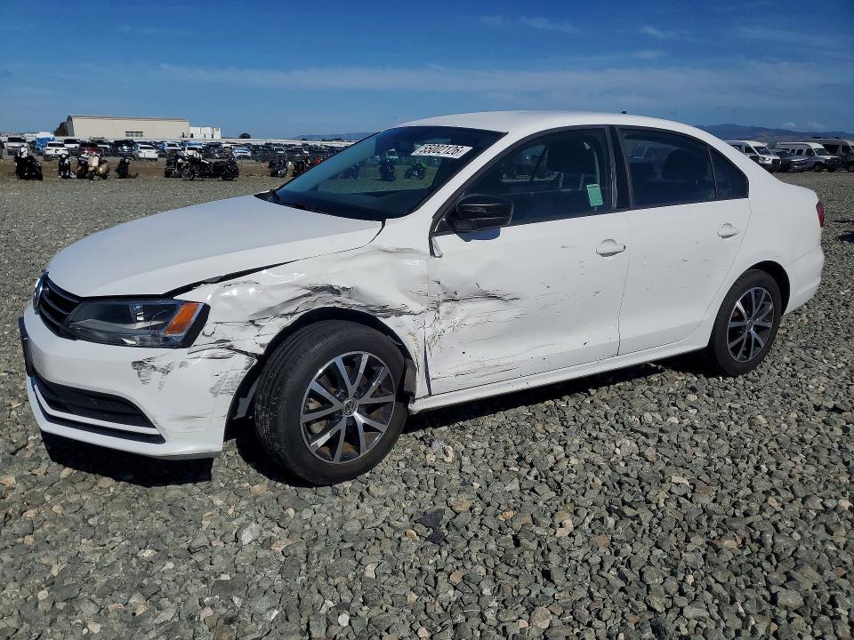2015 Volkswagen Jetta VIN 3VWD17AJ1FM201813 COPART salvage auction — FRONT END, Ca - Salvage Certificate, sold $1,250 on 2026-07-02 (photo 1)