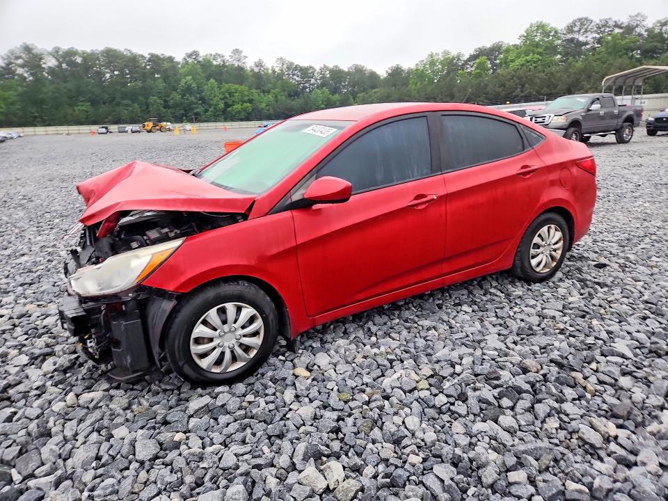 2017 Hyundai Accent VIN KMHCT4AE7HU267898 COPART salvage auction — FRONT END, Ga - Cert Of Title-Salvage, sold $675 on 2026-07-09 (photo 1)