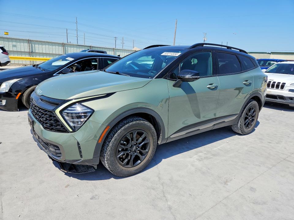 2023 Kia Sportage VIN 5XYK7CAF5PG017700 COPART salvage auction — SIDE, Tx - Salvage Vehicle Title, sold $11,500 on 2026-07-17 (photo 1)