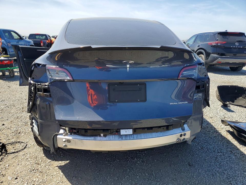2023 Tesla Model y VIN 7SAYGDEE2PA196481 COPART salvage auction — SIDE, CA - SALVAGE CERTIFICATE, sold $5,900 on 2026-07-28 (photo 6)