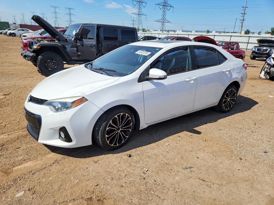 2016 Toyota Corolla VIN 2T1BURHE2GC663152 COPART salvage auction — FRONT END, Il - Salvage Certificate, sold $2,300 on 2026-07-02 (photo 1)