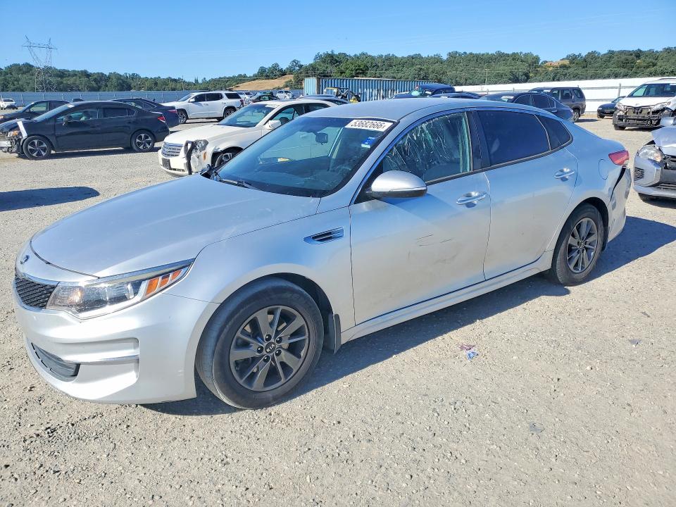 2016 Kia Optima VIN 5XXGT4L19GG011296 COPART salvage auction — REAR END, CA - SALVAGE CERTIFICATE, sold $1,150 on 2026-07-17 (photo 1)