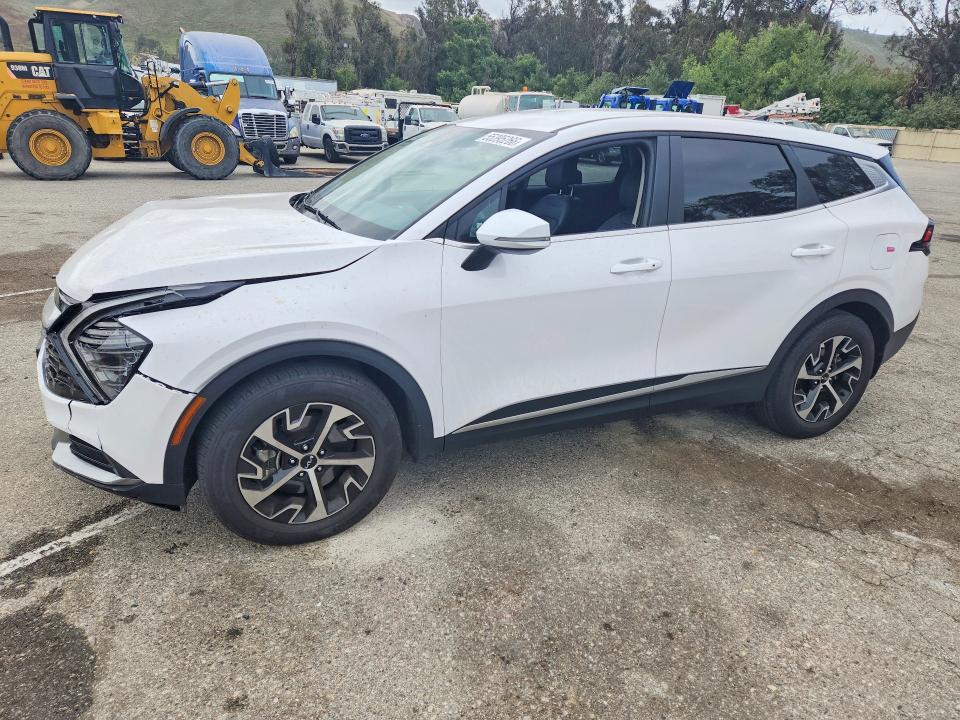 2024 Kia Sportage VIN 5XYK33DF9RG216694 COPART salvage auction — FRONT END, Ca - Salvage Certificate, sold $7,200 on 2026-07-02 (photo 1)