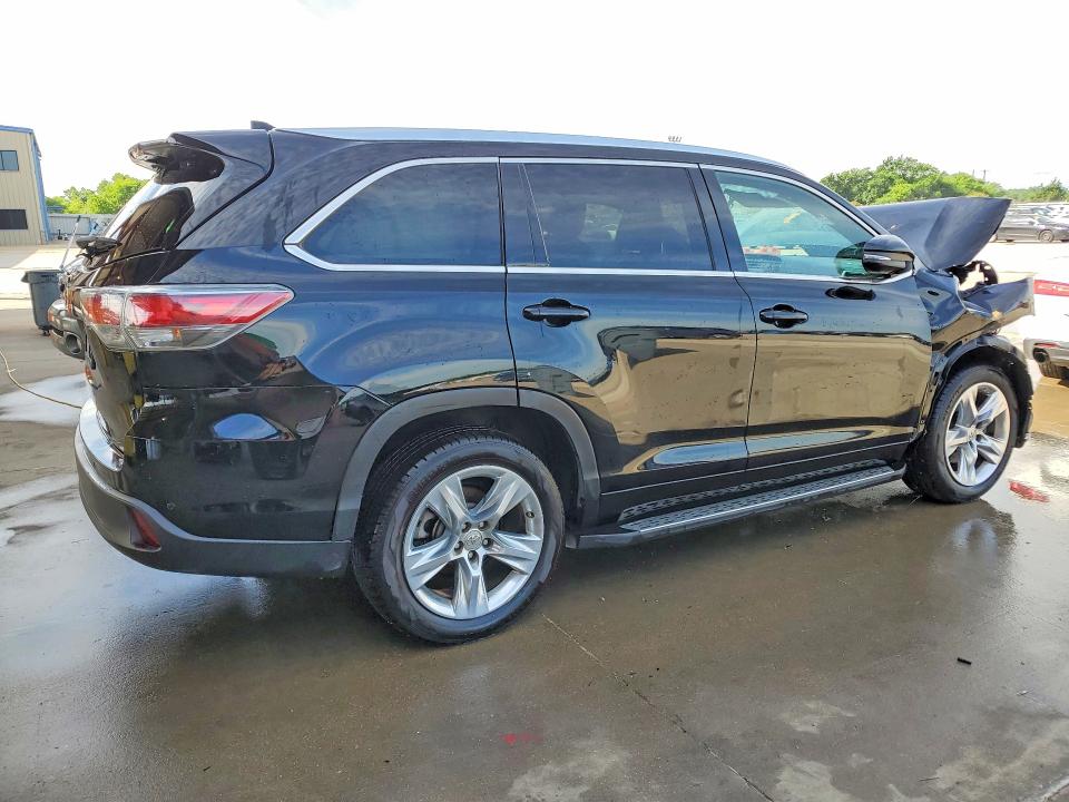 2015 Toyota Highlander VIN 5TDYKRFH3FS075845 COPART salvage auction — FRONT END, Tx - Salvage Vehicle Title, sold $4,450 on 2026-07-07 (photo 3)