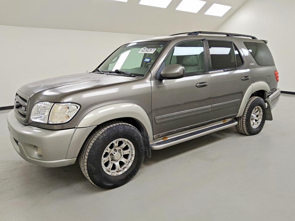 2003 Toyota Sequoia VIN 5TDZT34A03S195540 COPART salvage auction — MINOR DENT/SCRATCHES, TX - CERTIFICATE OF TITLE, sold $1,250 on 2026-07-09 (photo 1)