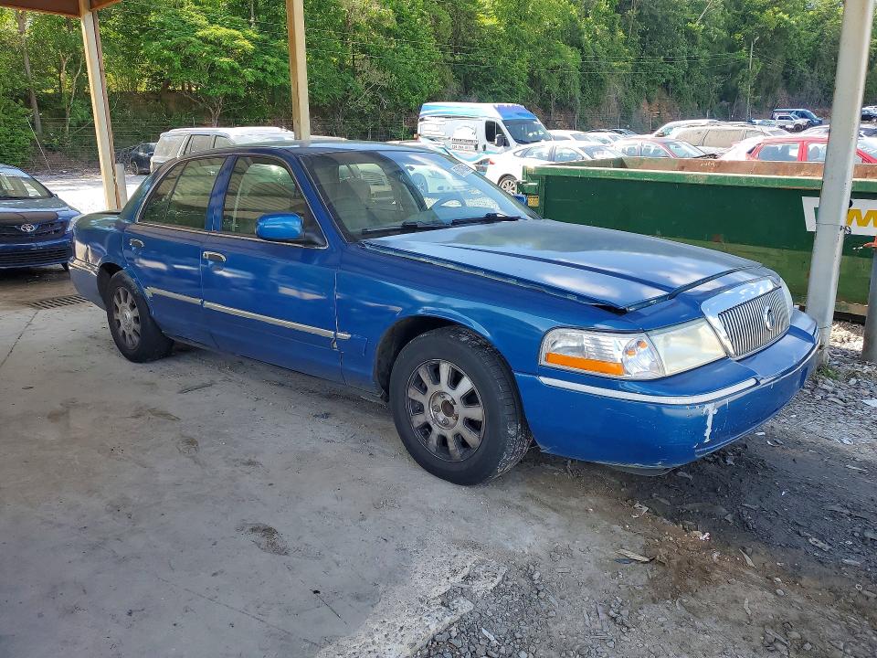 2005 Mercury Grand marquis VIN 2MEFM74W65X608277 COPART salvage auction — FRONT END, Al - Cert Of Title-Salvage Title, sold $250 on 2026-07-28 (photo 4)