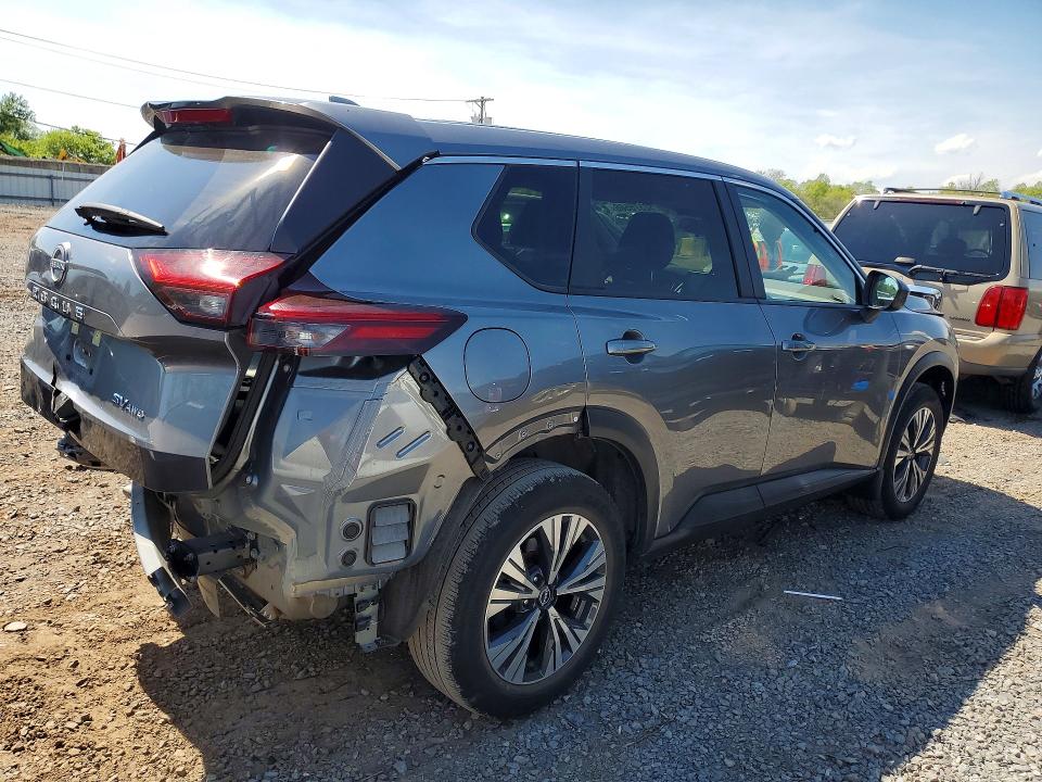 2023 Nissan Rogue VIN JN8BT3BB3PW355711 COPART salvage auction — REAR END, Nj - Cert Of Title-Salvage, sold $7,200 on 2026-07-21 (photo 3)
