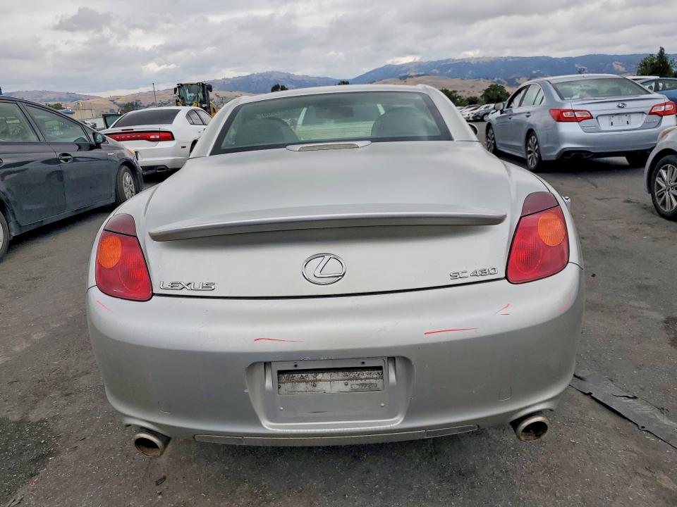 2002 Lexus Sc VIN JTHFN48Y120029795 COPART salvage auction — FRONT END, Ca - Salvage Certificate, sold $1,200 on 2026-07-07 (photo 6)