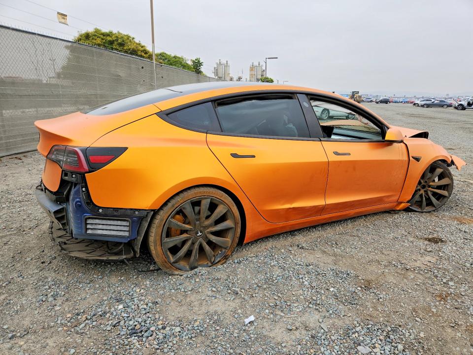2018 Tesla Model 3 VIN 5YJ3E1EB9JF080772 COPART salvage auction — FRONT END, Salvage Title, sold $3,100 on 2026-08-04 (photo 3)
