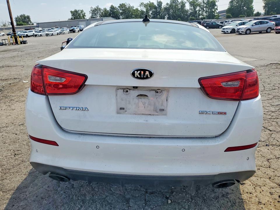 2014 Kia VIN 5XXGR4A69EG262667 COPART salvage auction — FRONT END, Ca - Salvage Certificate, sold $950 on 2026-07-02 (photo 6)