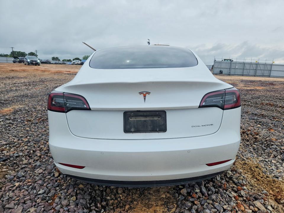 2022 Tesla Model 3 VIN 5YJ3E1EB6NF359893 COPART salvage auction — HAIL, Mo - Salvage Certificate Of Title, sold $9,500 on 2026-07-27 (photo 6)