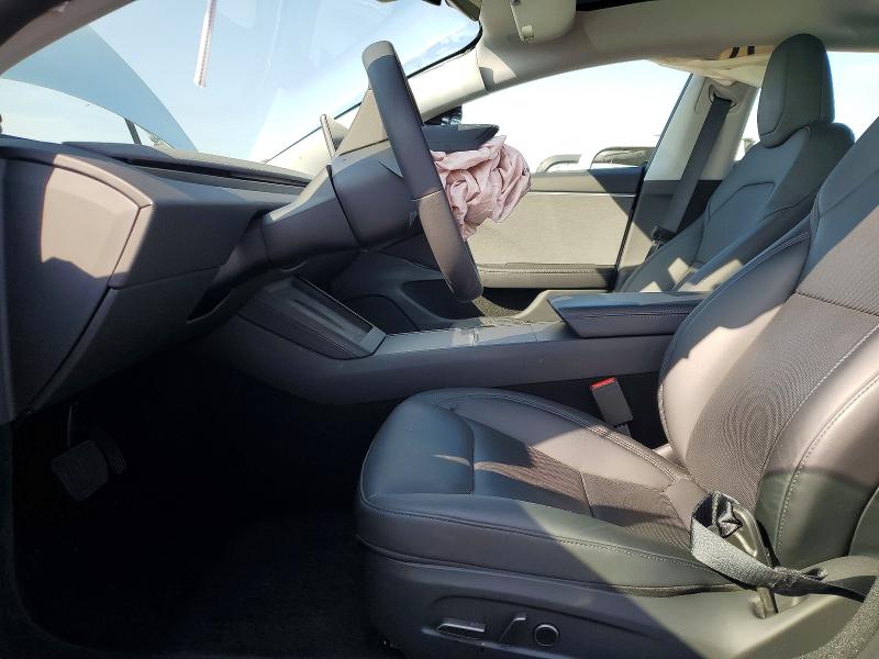 2025 Tesla Model 3 VIN 5YJ3E1EA1SF019344 COPART salvage auction — FRONT END, Ca - Salvage Certificate, sold $13,900 on 2026-07-27 (photo 7)