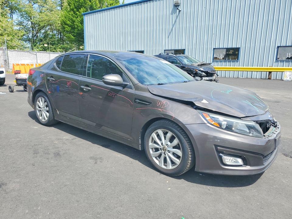 2014 Kia Optima VIN 5XXGN4A74EG305994 COPART salvage auction — FRONT END, Or - Salvage Title Certificate, sold $850 on 2026-07-27 (photo 4)