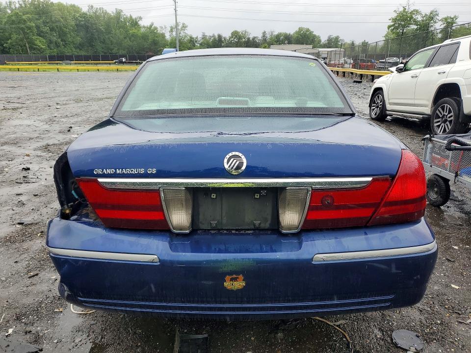 2004 Mercury Grand marquis VIN 2MEFM74W04X618396 COPART salvage auction — REAR END, MD - CERT OF SALVAGE > 75% DAMAGE, sold $200 on 2026-07-28 (photo 6)