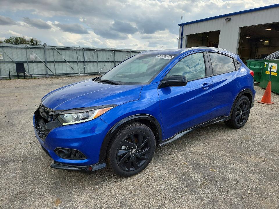 2022 Honda Hr-v VIN 3CZRU6H17NM743197 COPART salvage auction — HAIL, Wi - Cert Of Title-Salvage Vehicle, sold $8,100 on 2026-07-28 (photo 1)