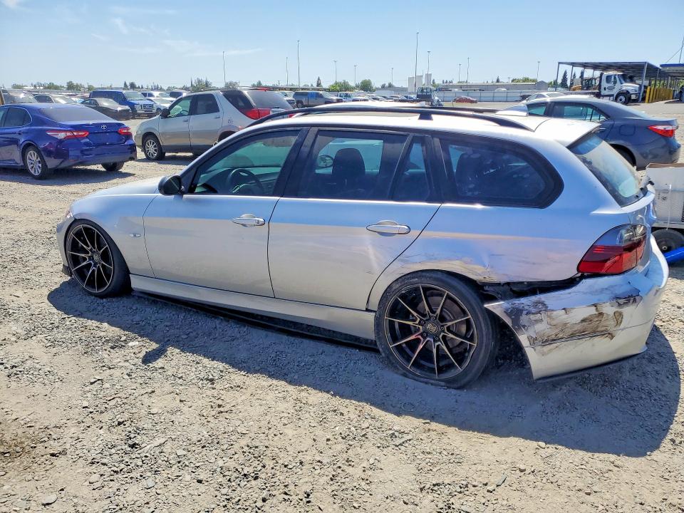 2008 BMW 3er VIN WBAVS13518FX16943 COPART salvage auction — REAR END, Ca - Salvage Certificate, sold $350 on 2026-07-02 (photo 2)