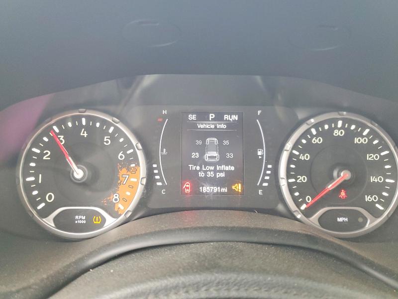 2017 Jeep Renegade VIN ZACCJBBB6HPG57377 COPART salvage auction — REAR END, Tx - Salvage Vehicle Title, sold $1,750 on 2026-07-02 (photo 9)