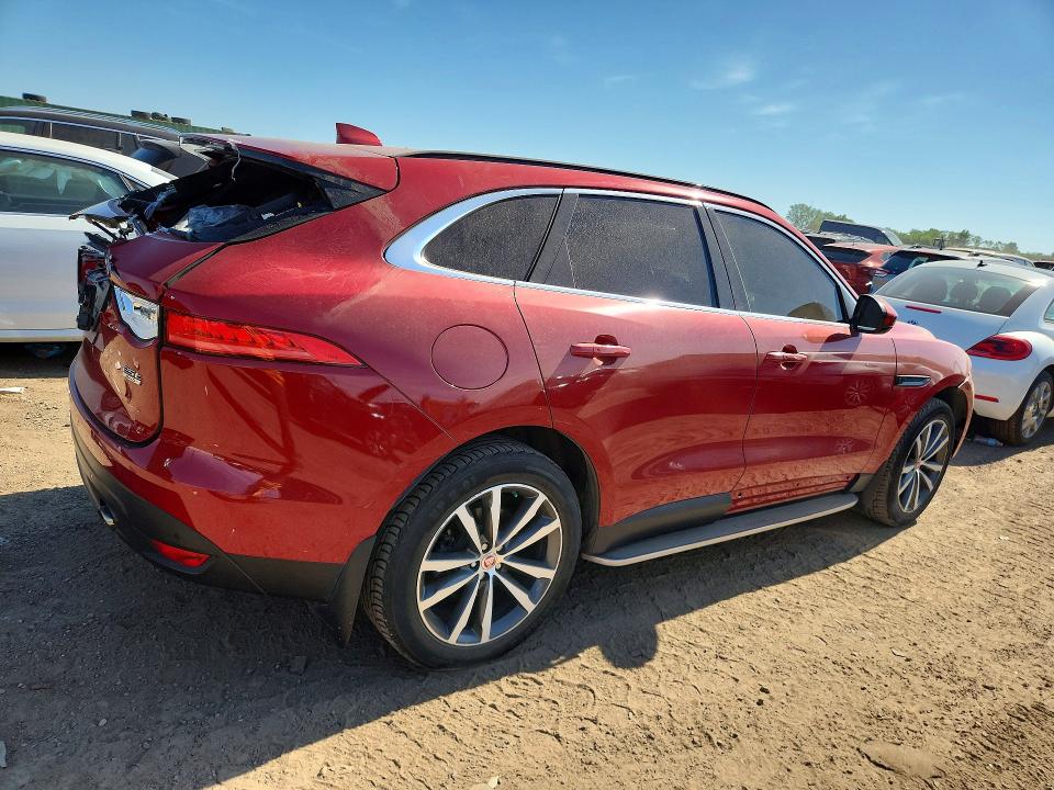 2018 Jaguar F-pace VIN SADCK2FX5JA282983 COPART salvage auction — REAR END, Il - Salvage Certificate, sold $250 on 2026-07-21 (photo 3)