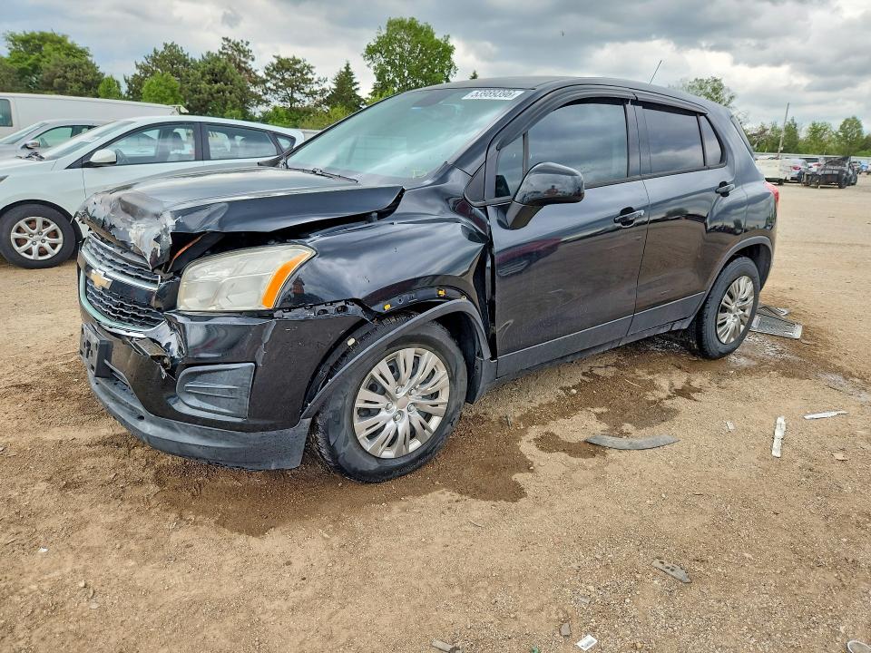 2016 Chevrolet Trax VIN KL7CJKSB3GB635035 COPART salvage auction — FRONT END, Il - Salvage Certificate, sold $675 on 2026-07-30 (photo 1)