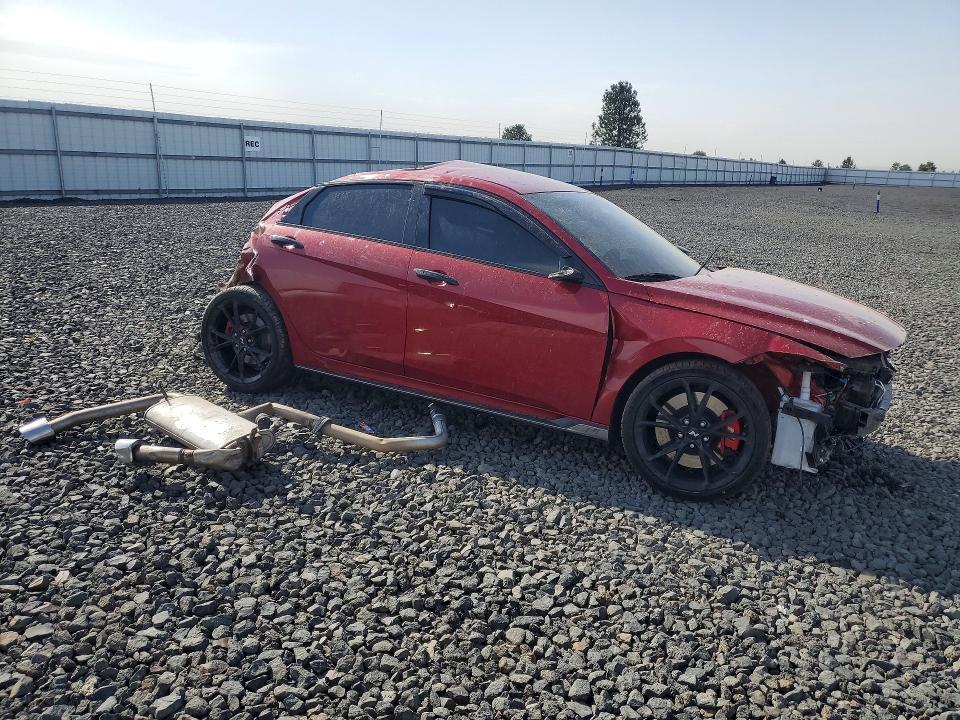 2025 Hyundai Elantra VIN KMHLW4DK5SU030102 COPART salvage auction — ALL OVER, WA - BILL OF SALE, sold $1,200 on 2026-07-15 (photo 4)