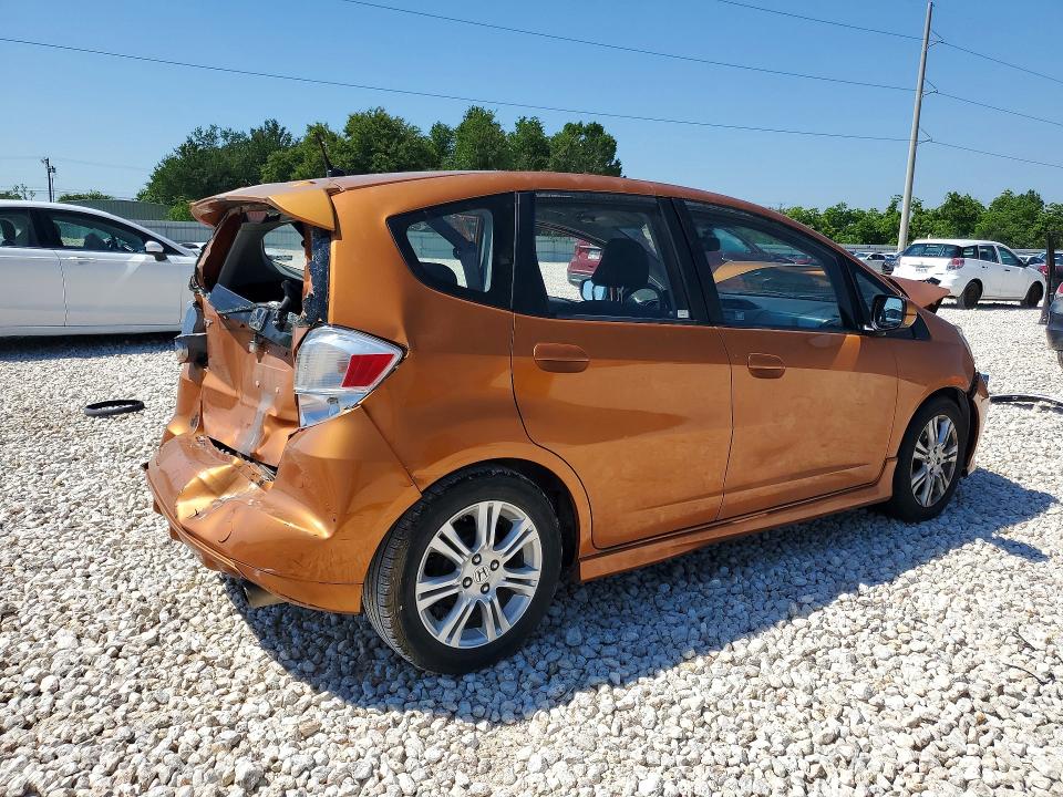 2009 Honda Fit VIN JHMGE88489S069296 COPART salvage auction — FRONT END, Tx - Salvage Vehicle Title, sold $350 on 2026-07-02 (photo 3)