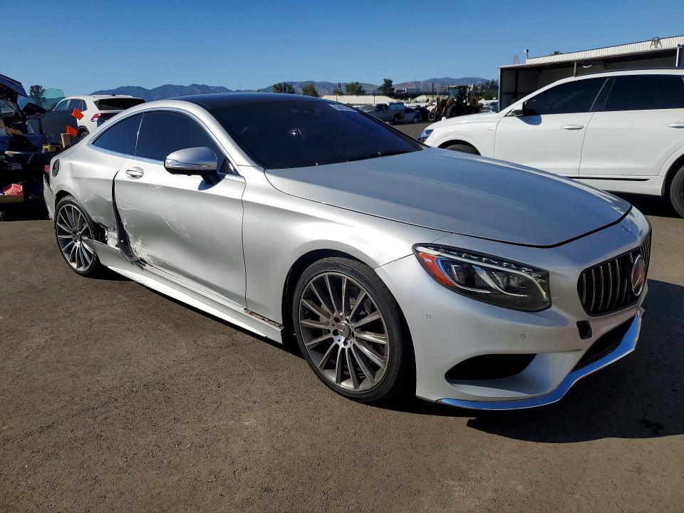 2016 Mercedes-benz S-klasse VIN WDDXJ8FBXGA014968 COPART salvage auction — REAR END, Ca - Salvage Certificate, sold $7,400 on 2026-07-27 (photo 4)