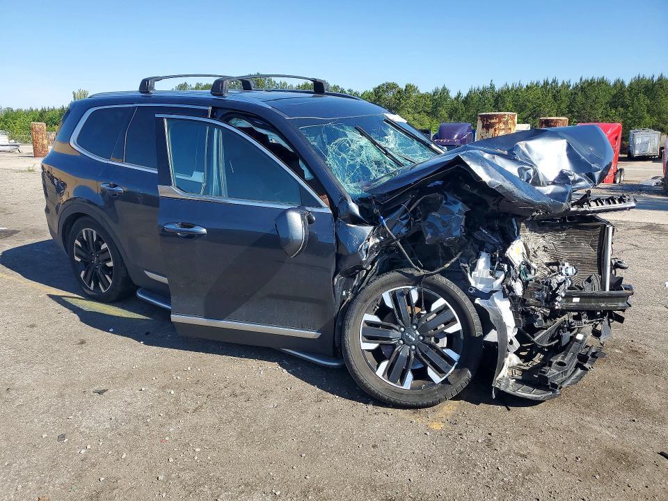 2023 Kia Telluride VIN 5XYP54GC7PG372558 COPART salvage auction — FRONT END, Sc - Cert Of Title-Salvage, sold $3,850 on 2026-07-17 (photo 4)