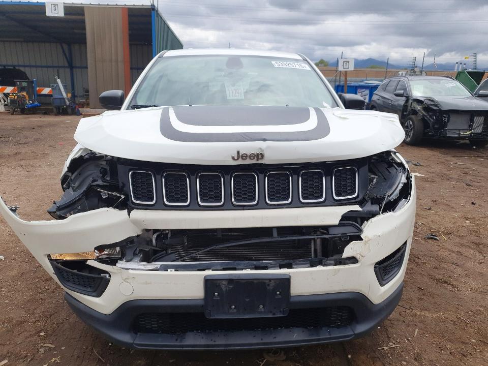 2021 Jeep Compass VIN 3C4NJDAB2MT591354 COPART salvage auction — FRONT END, Id - Salvage Certificate Of Title, sold $2,500 on 2026-08-03 (photo 5)