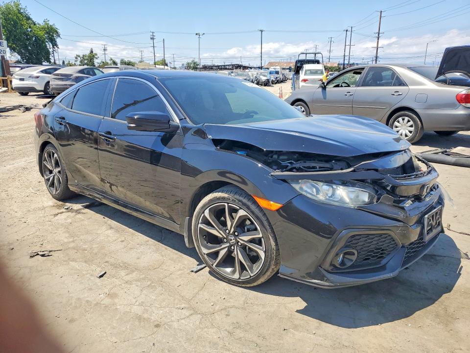 2019 Honda Civic VIN 2HGFC1E52KH701912 COPART salvage auction — FRONT END, Ca - Salvage Certificate, sold $4,850 on 2026-07-02 (photo 4)