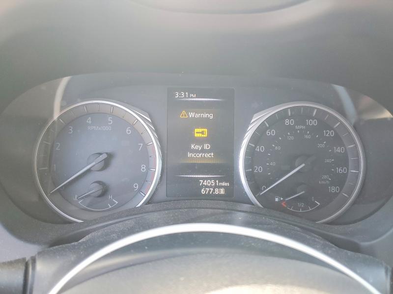 2018 Infiniti Q50 VIN JN1EV7AR4JM441219 COPART salvage auction — FRONT END, MA - CERT OF TITLE-SALVAGE, sold $2,000 on 2026-07-15 (photo 9)