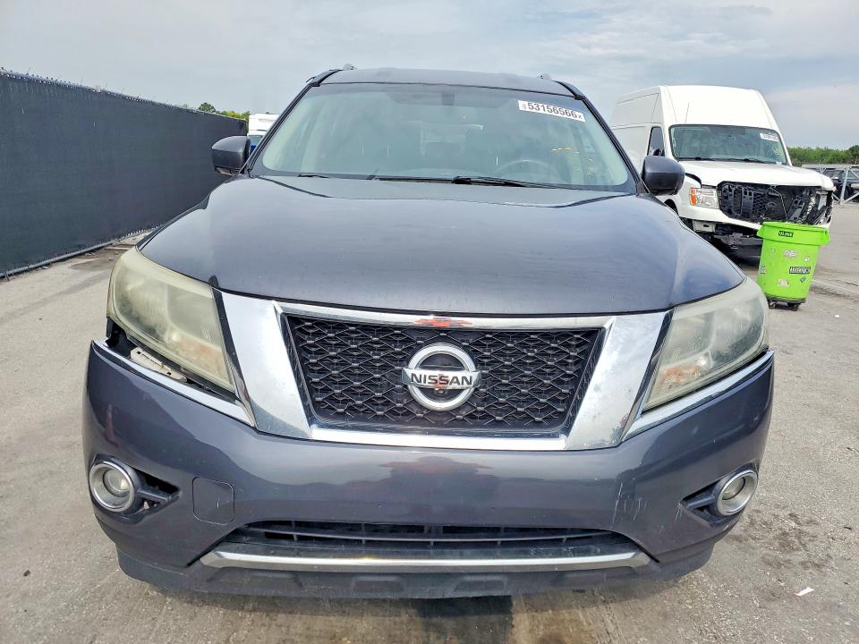 2014 Nissan Pathfinder VIN 5N1AR2MN6EC710503 COPART salvage auction — FRONT END, Nj - Certificate Of Title, sold $1,350 on 2026-07-09 (photo 5)