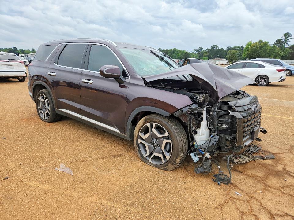 2024 Hyundai Palisade VIN KM8R54GEXRU741355 COPART salvage auction — SIDE, Tx - Salvage Vehicle Title, sold $6,700 on 2026-07-13 (photo 4)