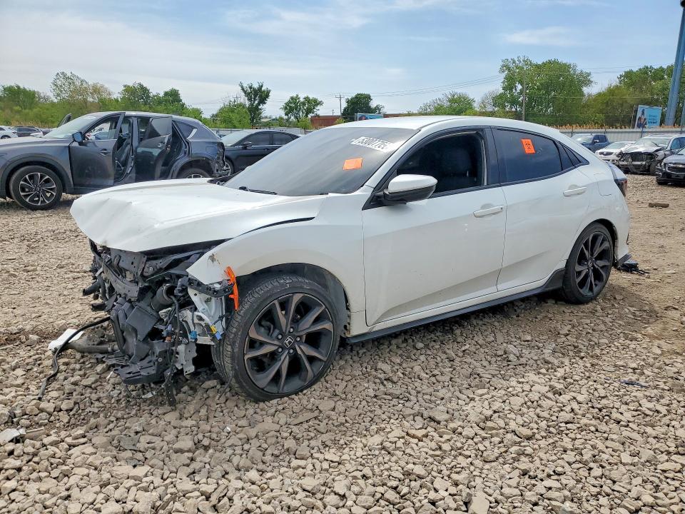 2018 Honda Civic VIN SHHFK7H44JU237418 COPART salvage auction — FRONT END, Il - Salvage Certificate, sold $1,950 on 2026-07-08 (photo 1)