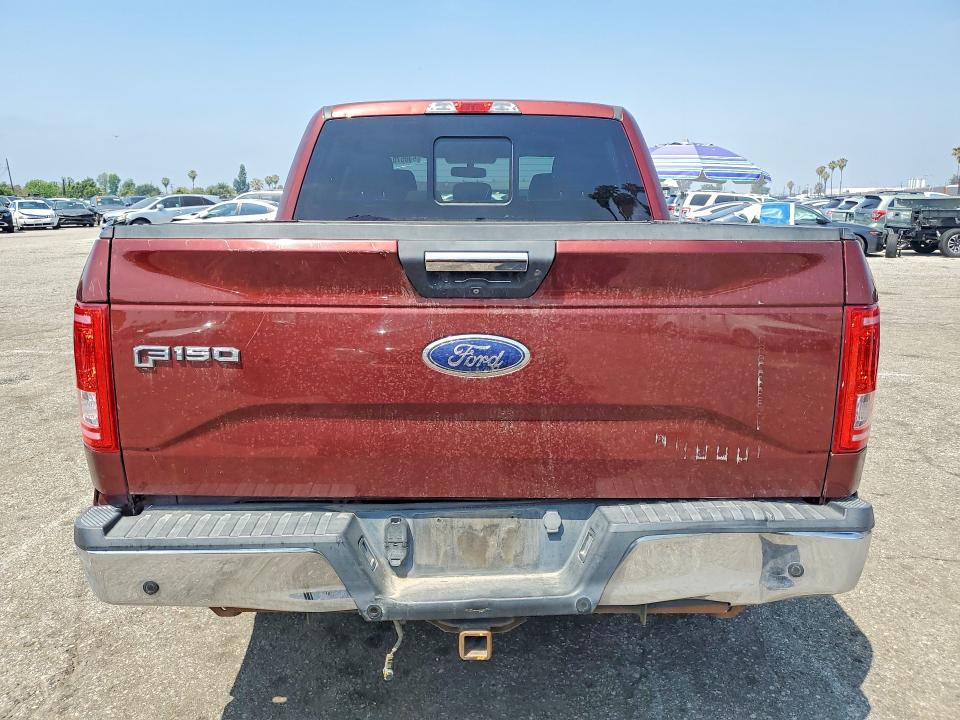 2016 Ford F-150 VIN 1FTEW1EG9GKE14599 COPART salvage auction — FRONT END, Ca - Non-Repairable Vehicle Cert, sold $2,700 on 2026-07-02 (photo 6)