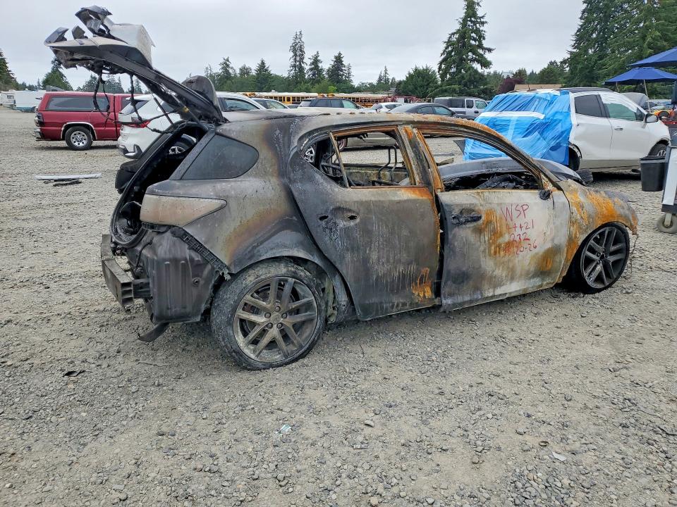 2013 Lexus Ct 200 VIN JTHKD5BH6D2160812 COPART salvage auction — BURN, Ca - Non-Repairable Vehicle Cert, sold $175 on 2026-07-17 (photo 3)