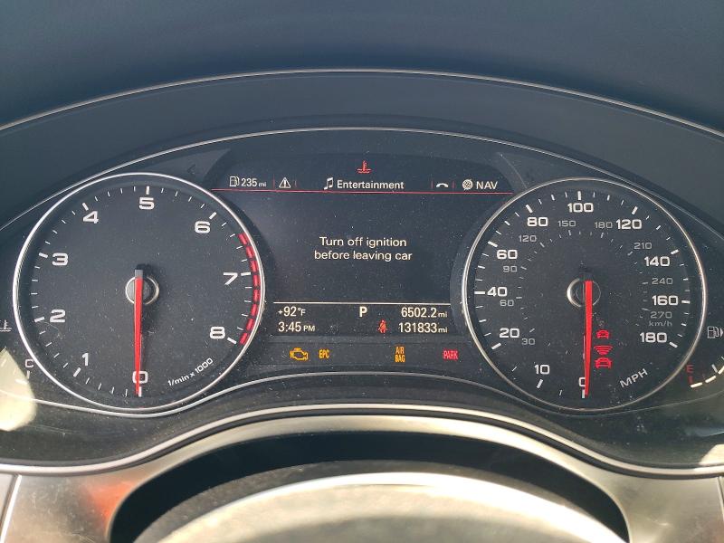2013 Audi A6 VIN WAUHGAFC1DN007700 COPART salvage auction — FRONT END, Va - Cert Of Title - Salvage, sold $100 on 2026-07-24 (photo 9)