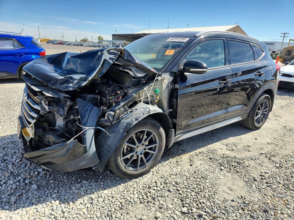 2017 Hyundai Tucson VIN KM8J3CA25HU527528 COPART salvage auction — FRONT END, Tx - Dis/Dlr/Exp Only Salvage Title, sold $1,350 on 2026-07-23 (photo 1)