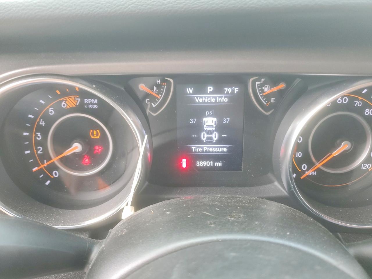 2023 Jeep Wrangler VIN 1C4GJXAN9PW656476 COPART salvage auction — Front End, TX - SALVAGE VEHICLE TITLE, sold $12,100 on 2026-07-02 (photo 9)