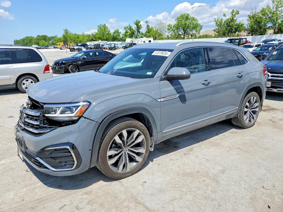 2021 Volkswagen Atlas VIN 1V2FE2CA8MC201899 COPART salvage auction — FRONT END, Mo - Salvage Certificate Of Title, sold $9,900 on 2026-07-10 (photo 1)