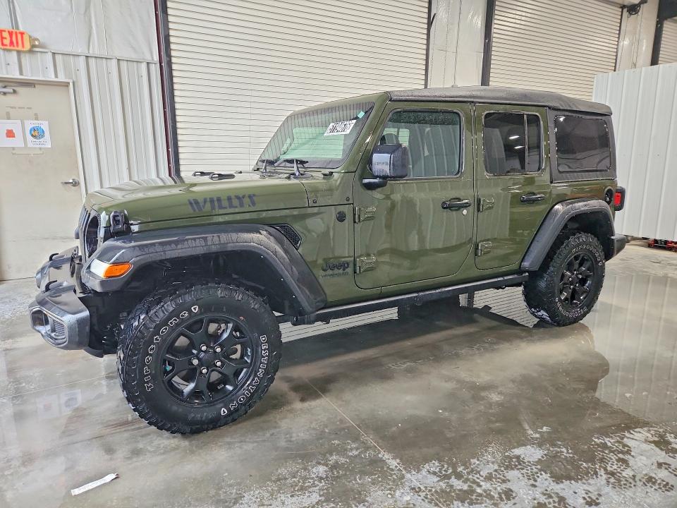 2021 Jeep Wrangler unlimited VIN 1C4HJXDN2MW744605 COPART salvage auction — NORMAL WEAR, IL - CERTIFICATE OF TITLE, sold $21,500 on 2026-07-16 (photo 1)