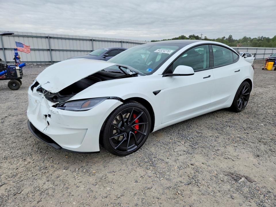 2026 Tesla Model 3 VIN 5YJ3E1ET8TF161628 COPART salvage auction — FRONT END, Va - Cert Of Title - Salvage, sold $22,700 on 2026-07-08 (photo 1)