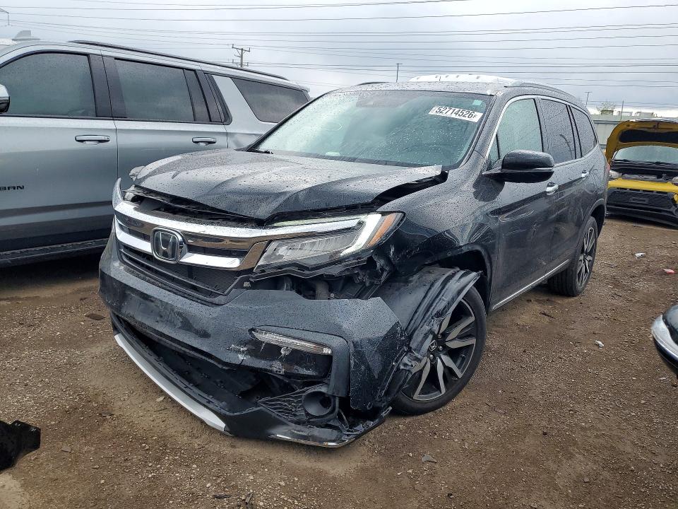 2021 Honda Pilot VIN 5FNYF6H66MB039244 COPART salvage auction — FRONT END, Wv - Salvage Certificate, sold $7,900 on 2026-07-09 (photo 1)