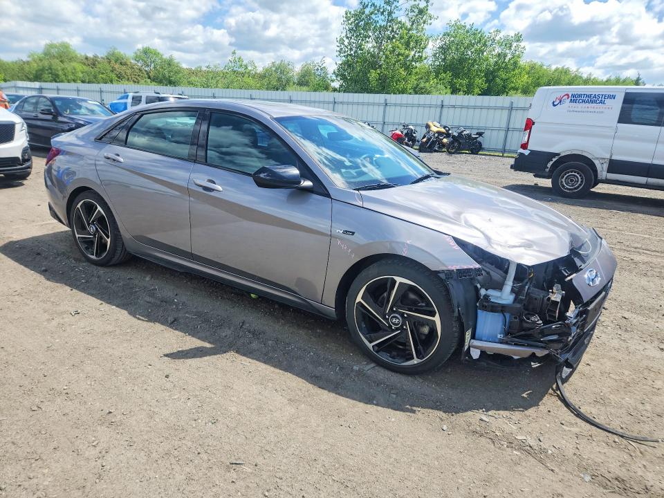 2023 Hyundai VIN KMHLR4AF1PU587210 COPART salvage auction — FRONT END, Ma - Cert Of Title-Salvage, sold $5,800 on 2026-07-08 (photo 4)