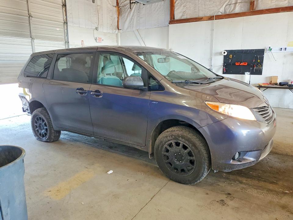2017 Toyota Sienna VIN 5TDJZ3DC6HS178309 COPART salvage auction — REAR END, Ky - Cert Of Title-Salvage, sold $3,150 on 2026-07-13 (photo 4)