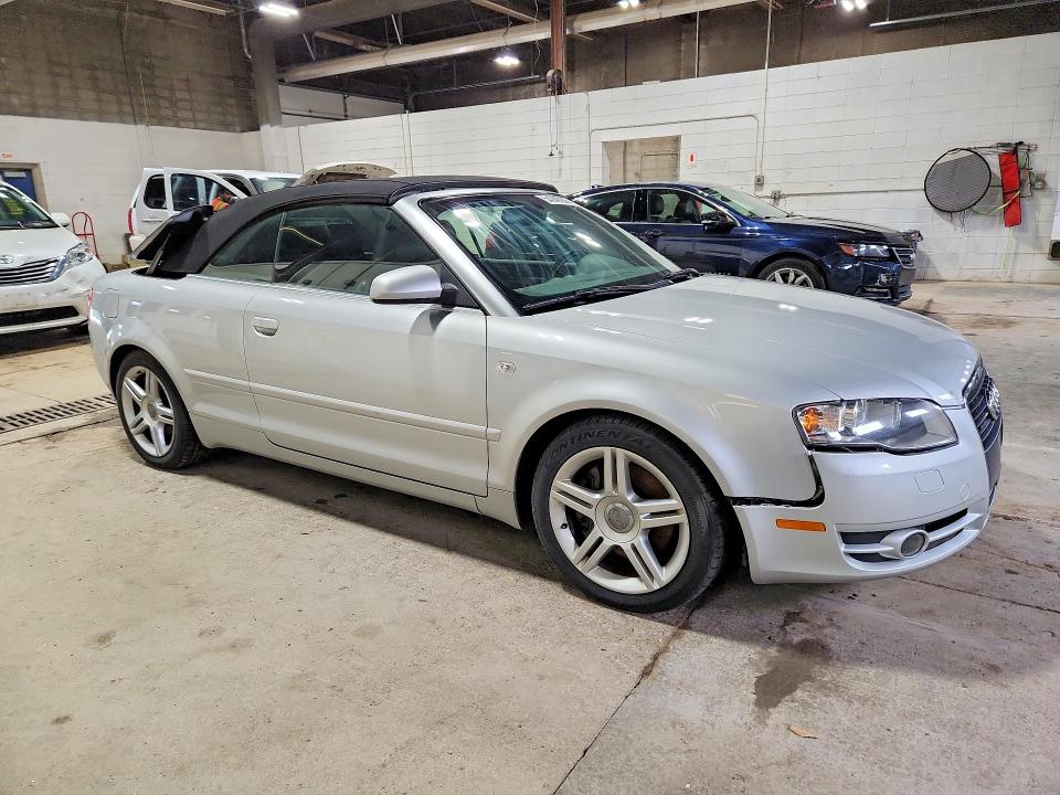 2007 Audi A4 VIN WAUDF48H97K037111 COPART salvage auction — MECHANICAL, Mn - Certificate Of Title, sold $1,150 on 2026-07-02 (photo 4)