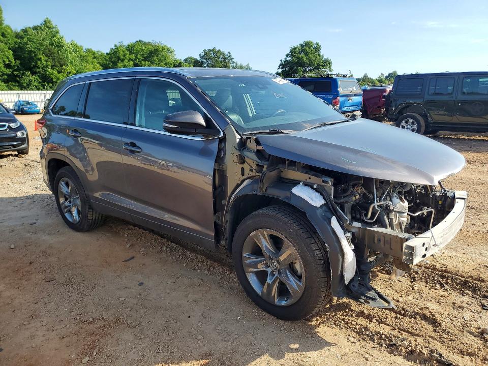 2019 Toyota Highlander VIN 5TDYZRFHXKS308884 COPART salvage auction — FRONT END, Nc - Salvage Certificate Of Title, sold $12,000 on 2026-07-06 (photo 4)
